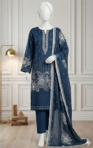 Zenora Un-Stitched Collection By Karimi Store D-2