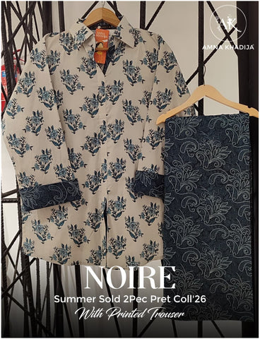 NOIRE by Amna Khadija | 2 Piece Stitched Pret Suit D-1