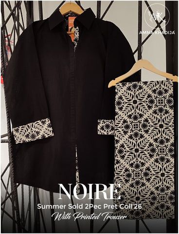 NOIRE by Amna Khadija | 2 Piece Stitched Pret Suit D-2