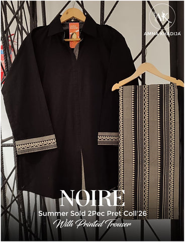 NOIRE by Amna Khadija | 2 Piece Stitched Pret Suit D-4