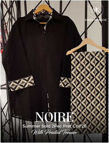 NOIRE by Amna Khadija | 2 Piece Stitched Pret Suit D-5