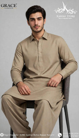 Grace Men’s Wash N Wear Unstitched Suit D-2
