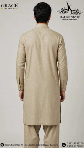 Grace Men’s Wash N Wear Unstitched Suit D-1