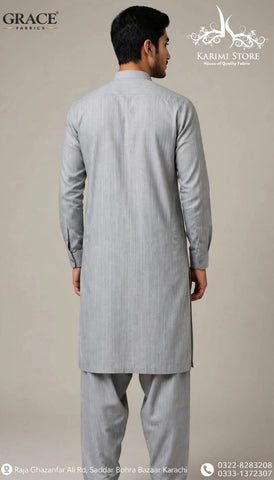 Grace Men’s Wash N Wear Unstitched Suit D-3