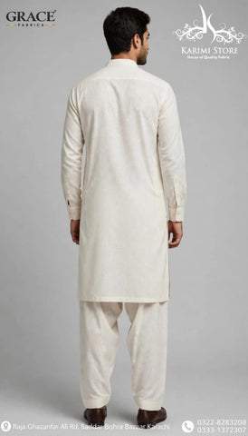 Grace Men’s Wash N Wear Unstitched Suit D-7