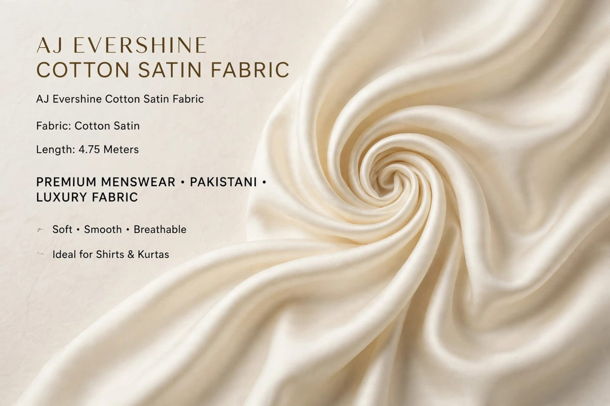 AJ Evershine Cotton Satin Fabric D-3