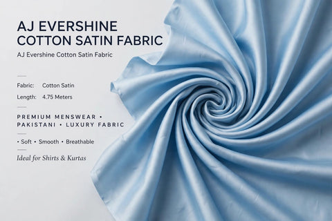 AJ Evershine Cotton Satin Fabric D-1