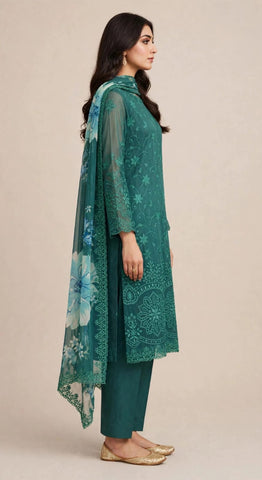 Karimi store Unstitched 3 Piece Suit  D-5