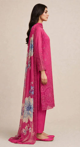 Karimi store Unstitched 3 Piece Suit  D-9