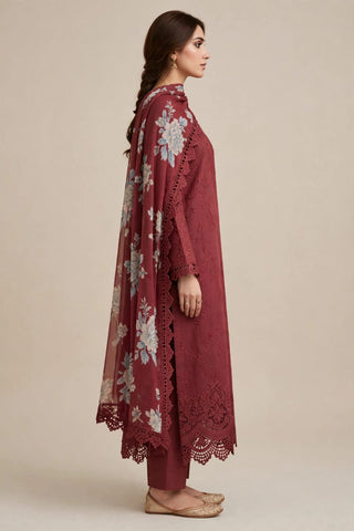 Karimi store Unstitched 3 Piece Suit  D-10