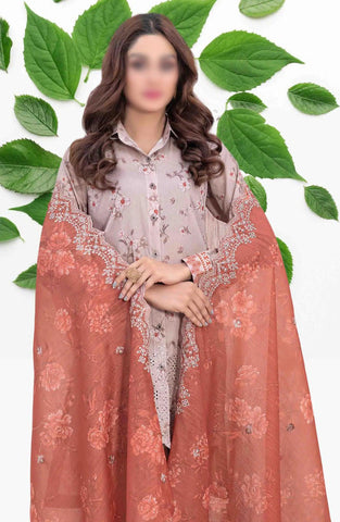 Talayeh Emb & Printed Lawn Coll"24 Tawakkal D-2551