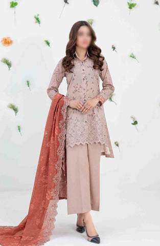 Talayeh Emb & Printed Lawn Coll"24 Tawakkal D-2551
