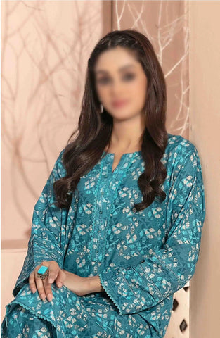Anha - Stitched 2 Pcs Digital Printed Swiss Complimentary Khussa D-3218