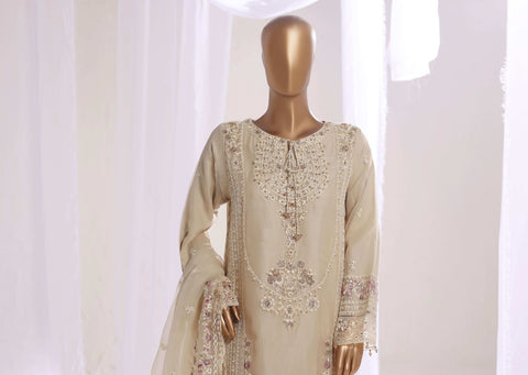 SADABAHAR LUXURY FORMAL FESTIVE  ORGANZA EMB 3PC STITCHED COLL MAHPARA D-1