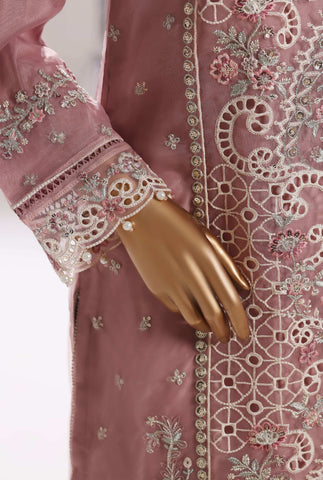 SADABAHAR LUXURY FORMAL FESTIVE  ORGANZA EMB 3PC STITCHED COLL MAHPARA D-2