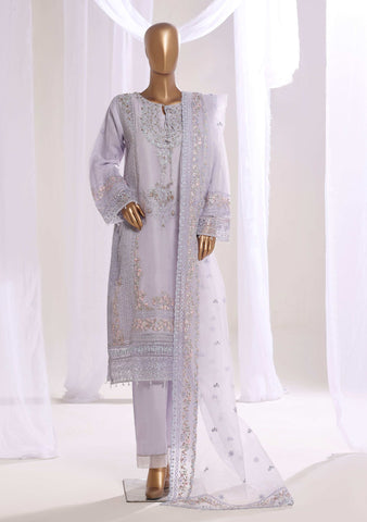 SADABAHAR LUXURY FORMAL FESTIVE  ORGANZA EMB 3PC STITCHED COLL MAHPARA D-4