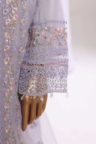 SADABAHAR LUXURY FORMAL FESTIVE  ORGANZA EMB 3PC STITCHED COLL MAHPARA D-4