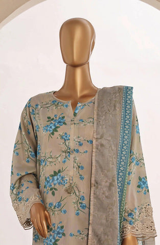 Sadabahar Print & Embroidered Cutwork Pret Lawn Coll'24 Vol.4 D-01
