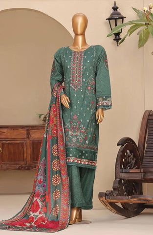 D-01-Sadabahar Premium Print & Embroidered Pret Lawn Coll'24