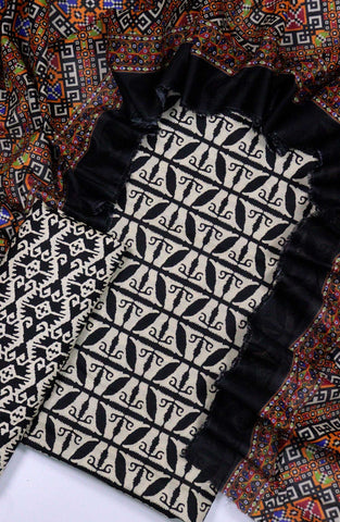 Bin Saeed Unstitched Printed Lawn Coll2025  D-36  Black - Summer