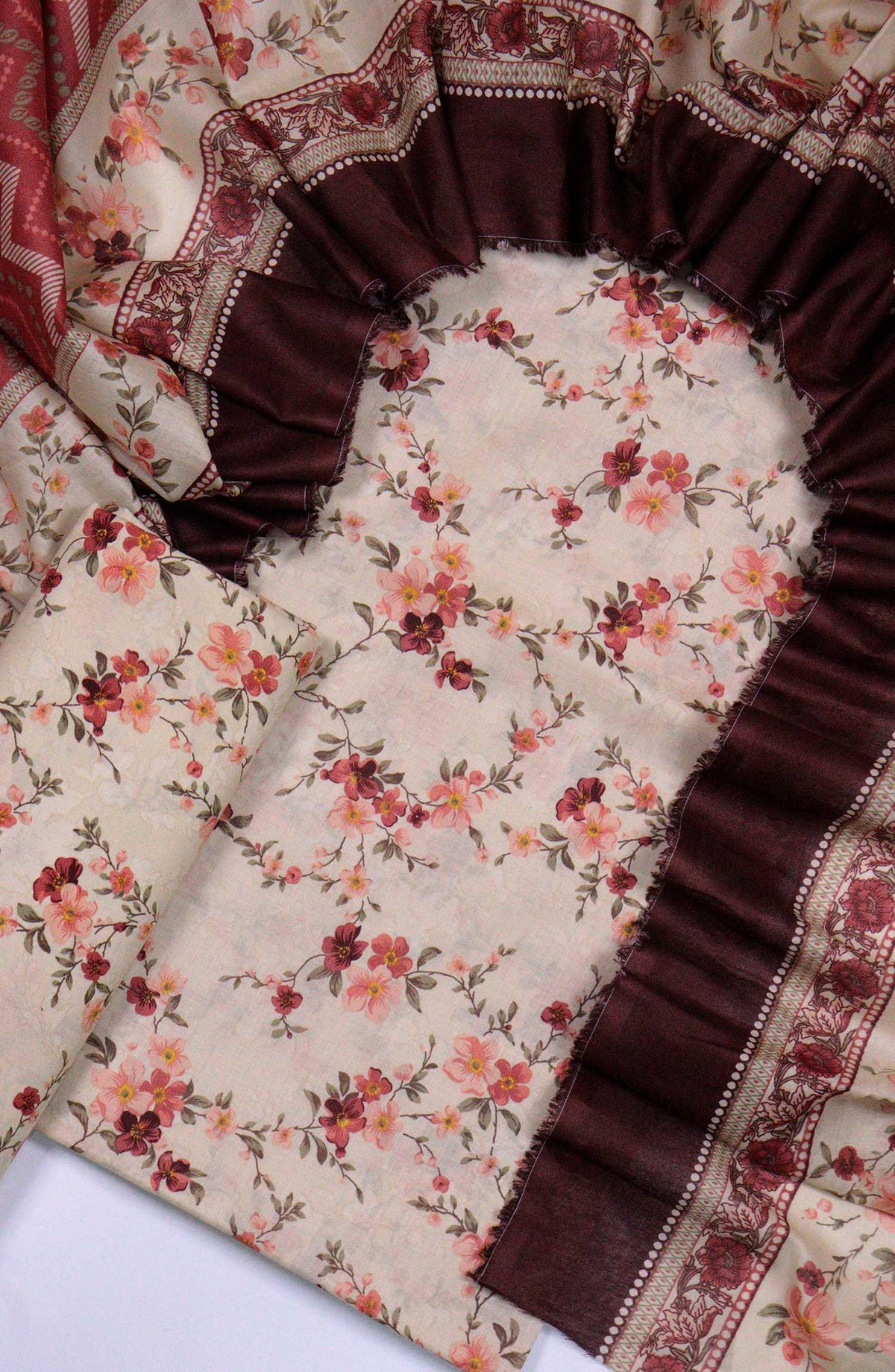 Bin Saeed Unstitched Printed Lawn Coll2025  D-33 Pink - Summer