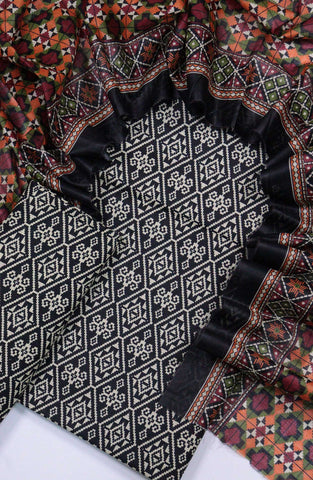 Bin Saeed Unstitched Printed Lawn Coll2025  D-29 Black - Summer
