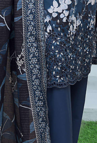 Asasa Digital Printed Emb Lawn Un Stitched 3 Pcs  HZ-2