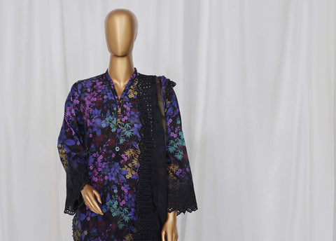 Laser Cutwork Chikankari Emb Dupatta Vol-1 Sadabahar D-07