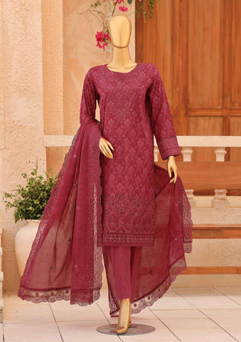 Premium Venice by HZ Textiles | Festive Embroidered 3 Piece Unstitched Lawn Suit D-4