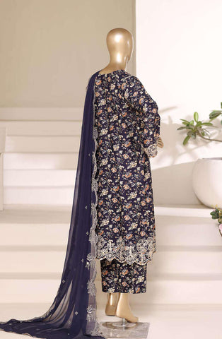 Sadabahar Regal Embroidered Lawn Stitched 3 Piece Suit D-6