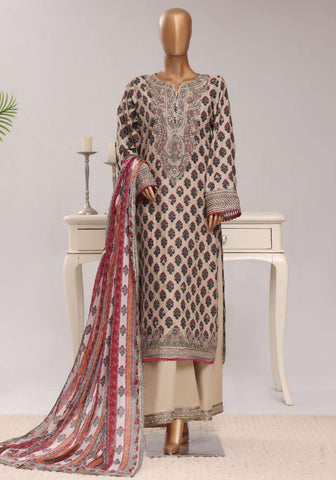 Regal by Sadabahar Vol-3 | Embroidered Lawn 3 Piece Stitched Suit D-6