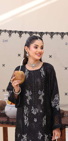 Eshaal Vol-2 Semi-Stitched Luxury Embellished Suit D-6