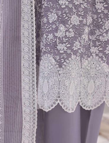 Nakshkari by HZ Textiles | Embroidered Lawn 3 Piece Unstitched Suit D-4