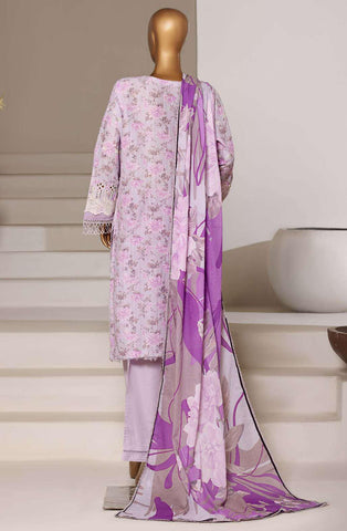 Luxury Lawn Chikankari Embroidered 3 Piece Stitched Collection By Sadabahar D-1