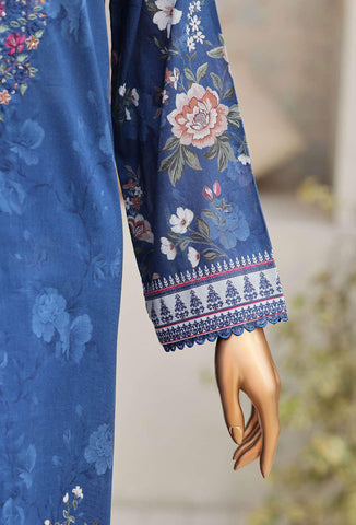 Premium Daily Wear by HZ Textiles Vol-5 | Embroidered Lawn 3 Piece Unstitched Suit D-2