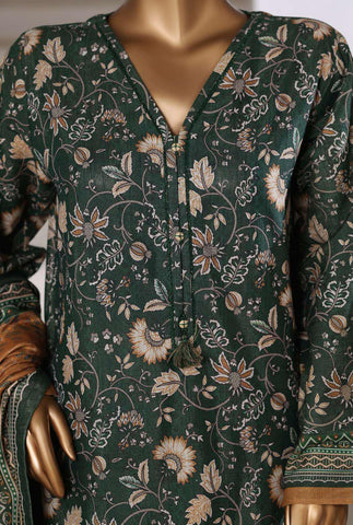 Sadabahar Printed Khaddar With Shimmer Ready To Wear 3Pc D-5