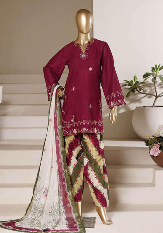 Eclair by Sadabahar | Embroidered Lawn 3 Piece Stitched Suit D-4