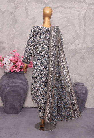 Co-Ords 3Pc Printed Khaddar Un-Stitched Coll By Hz-3
