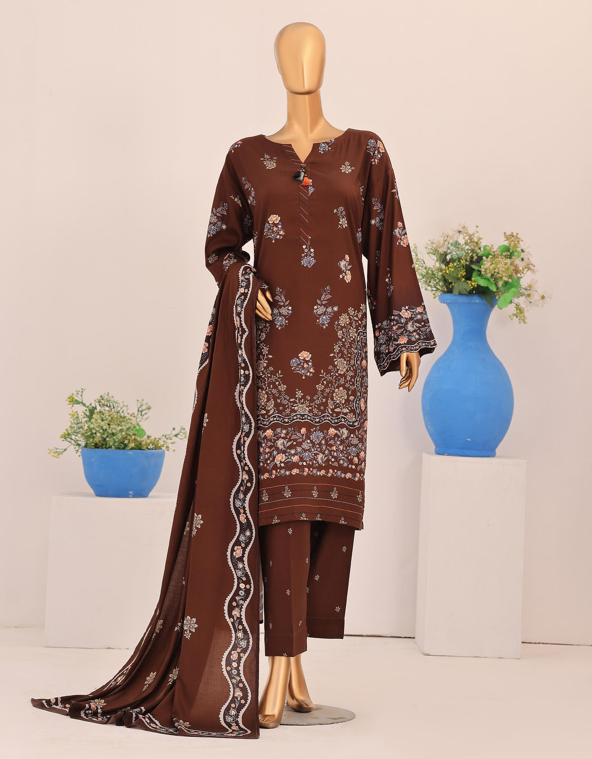 HZ LINEN WINTRY UNSTITCHED COLLECTION VOLUM-5  D-4
