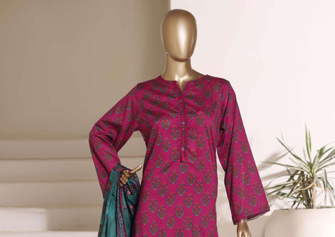 Sadabahar Luxury Lawn | Printed 3 Piece Stitched Suit D-6