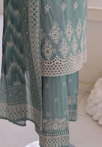 Oriental Printkari by HZ Textiles | Embroidered 3 Piece Unstitched Lawn Suit D-7