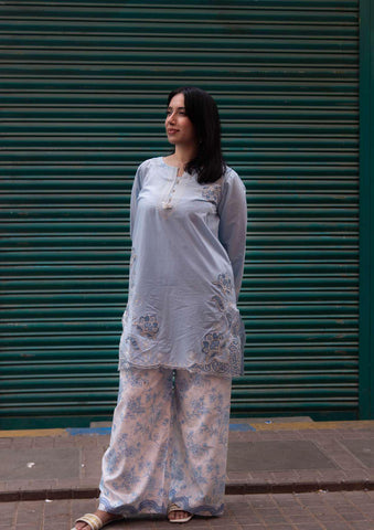 RANG 2 Piece Stitched Embroidered Cotton Suit D-2