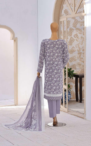 Nakshkari by HZ Textiles | Embroidered Lawn 3 Piece Unstitched Suit D-4