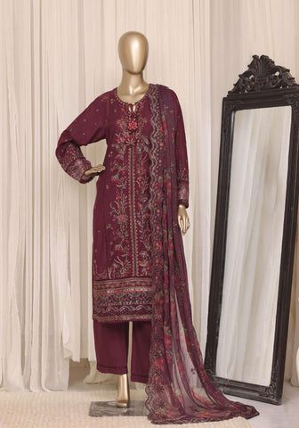 Sadabahar Luxury Embroidered Cotton Stitched 3 Piece Suit D-4