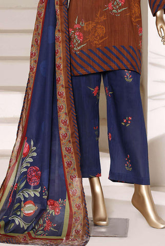 Sadabahar Vol-07 | Printed Lawn 3 Piece Stitched Suit D-6