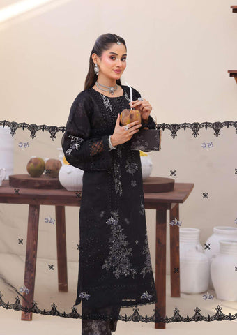 Eshaal Vol-2 Semi-Stitched Luxury Embellished Suit D-6