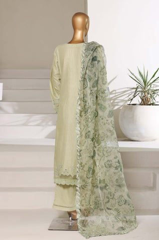 LUXURY EMBROIDERY LAWN FESTIVE 3PIECE STITCHED COLLECTION BY SADABAHAR D-7