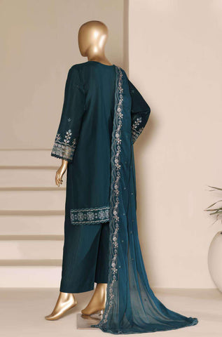 Sadabahar Luxury | Embroidered 3 Piece Stitched Slub Lawn Suit D-6