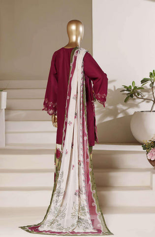 Eclair by Sadabahar | Embroidered Lawn 3 Piece Stitched Suit D-4