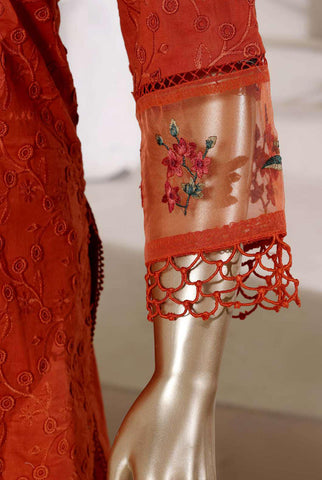 Multi Chickenkari by Sadabahar | Heavy Embroidered Lawn 3 Piece Stitched Suit D-6